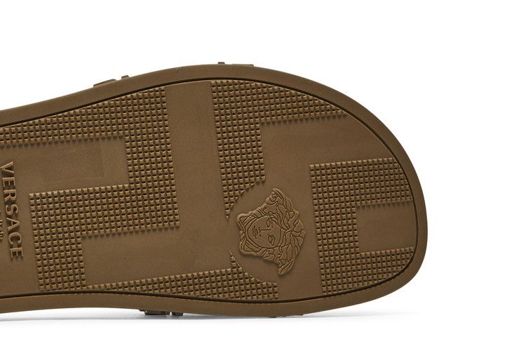 Versace Palazzo Pool Slides Brown