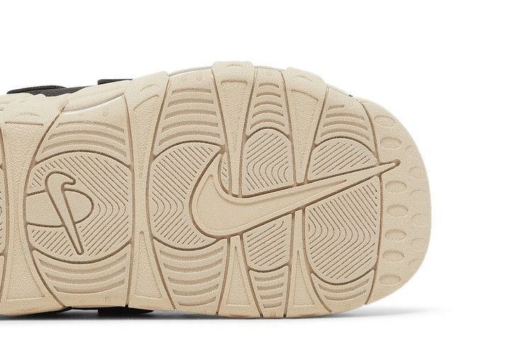 Nike Air More Uptempo Slide Black Sanddrift Iridescent