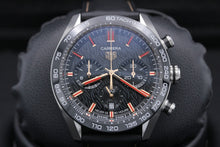 Load image into Gallery viewer, Tag Heuer Carrera Year of The Rabbit Automatic Chronograph Black Dial Black Leather Strap Watch for Men - CBN2A1L.FC6521