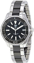 Load image into Gallery viewer, Tag Heuer Aquaracer Quartz Diamonds Black Dial Two Tone Steel Strap Watch for Women - WAY131G.BA0913