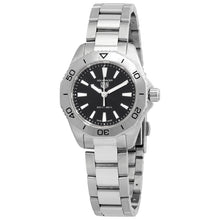 Load image into Gallery viewer, Tag Heuer Aquaracer Professional 200 Quartz Black Dial Silver Steel Strap Watch for Women - WBP1410.BA0622