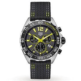 Tag Heuer Formula 1 Chronograph Grey Dial Black Nylon Strap Watch for Men - CAZ101AG.FC8304