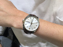 Load image into Gallery viewer, Tag Heuer Carrera Day Date Silver Dial Brown Leather Strap Watch for Men - WBN2011.FC6484