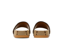 Load image into Gallery viewer, Gucci maxi GG Canvas Slides Camel Ebony