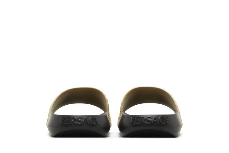 Versace Palazzo Medusa Pool Slide Gold Black