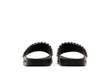 Load image into Gallery viewer, Gucci Crystal-Embellished Web Slide Black Blue Red (Women's)