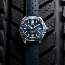 Load image into Gallery viewer, Tag Heuer Formula 1 Bucherer Blue Edition Blue Dial Blue Calfskin Strap Watch for Men - WAZ2015.FT8023