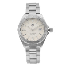 Load image into Gallery viewer, Tag Heuer Aquaracer Quartz White Dial Silver Steel Strap Watch for Men - WAY1111.BA0928