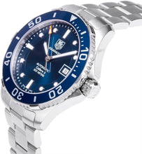 Load image into Gallery viewer, Tag Heuer Aquaracer Caliber 5 Automatic Blue Dial Silver Steel Strap Watch for Men - WAN2111.BA0822