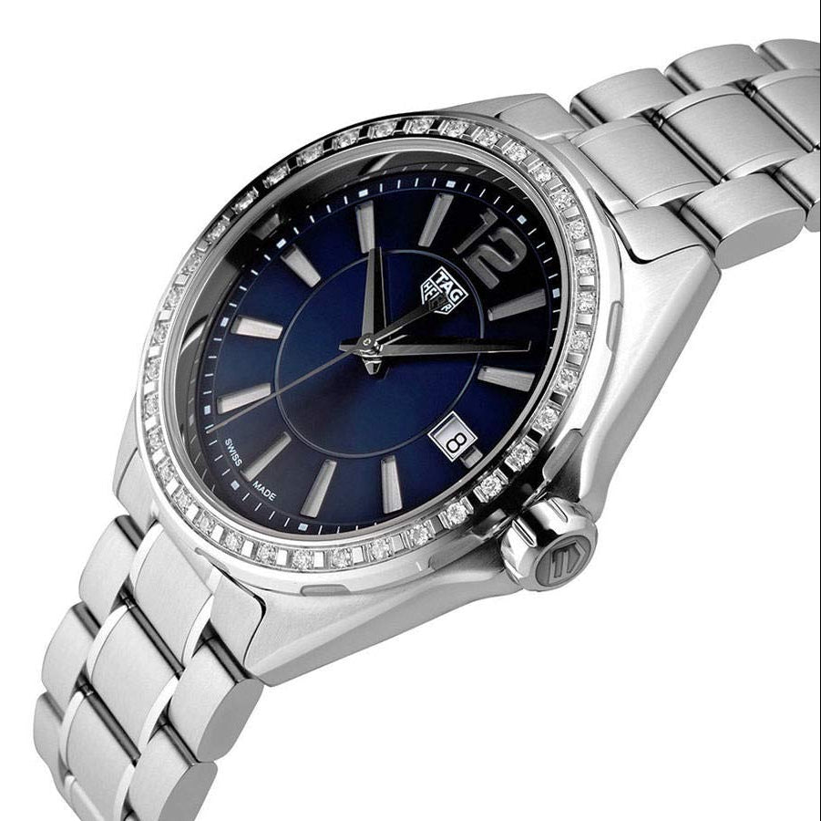 Tag Heuer Formula 1 Quartz Diamonds Blue Dial Silver Steel Strap Watch for Women - WBJ1316.BA0666