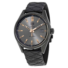Load image into Gallery viewer, Tag Heuer Carrera Special Edition Black Dial Black Leather Strap Watch for Women - WAR1113.FC6392