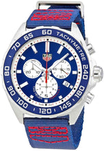 Load image into Gallery viewer, Tag Heuer Formula 1 Redbull Edition Chronograph Blue Dial Blue NATO Strap Watch for Men - CAZ1018.FC8213