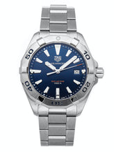 Load image into Gallery viewer, Tag Heuer Aquaracer Blue Dial Silver Steel Strap Watch for Men - WBD1112.BA0928
