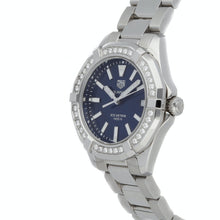 Load image into Gallery viewer, Tag Heuer Aquaracer Quartz Diamonds Blue Dial Silver Steel Strap Watch for Women - WAY131N.BA0748