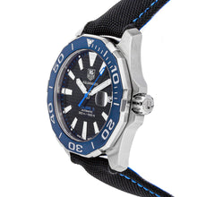 Load image into Gallery viewer, Tag Heuer Aquaracer Calibre 5 Automatic Black Dial Black Nylon Strap Watch for Men - WAY211B.FC6363