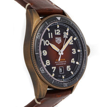 Load image into Gallery viewer, Tag Heuer Autavia Calibre 5 Chinese New Year Maroon Dial Maroon Leather Strap Watch for Men - WBE5193.FC8300