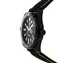 Load image into Gallery viewer, Tag Heuer Aquaracer Calibre 5 Automatic Black Dial Black Nylon Strap Watch for Men - WAY218A.FC6362