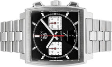 Load image into Gallery viewer, Tag Heuer Monaco Automatic Chronograph Black Dial Silver Steel Strap Watch for Men - CBL2113.BA0644