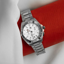 Load image into Gallery viewer, Tag Heuer Aquaracer Chronograph White Dial Silver Steel Strap Watch for Men - WAY111Y.BA0928