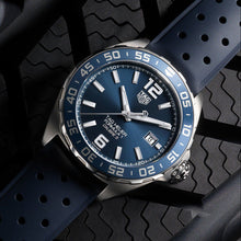 Load image into Gallery viewer, Tag Heuer Formula 1 Bucherer Blue Edition Blue Dial Blue Calfskin Strap Watch for Men - WAZ2015.FT8023