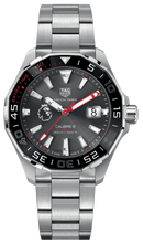 Load image into Gallery viewer, Tag Heuer Aquaracer Calibre 5 Premiere League Edition Black Dial Silver Stainless Steel Watch for Men - WAY201D.BA0927