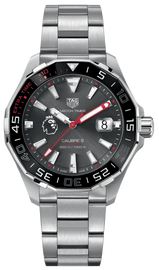 Tag Heuer Aquaracer Calibre 5 Premiere League Edition Black Dial Silver Stainless Steel Watch for Men - WAY201D.BA0927