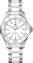 Load image into Gallery viewer, Tag Heuer Aquaracer Quartz White Dial Two Tone Steel Strap Watch Women - WAY131B.BA0914