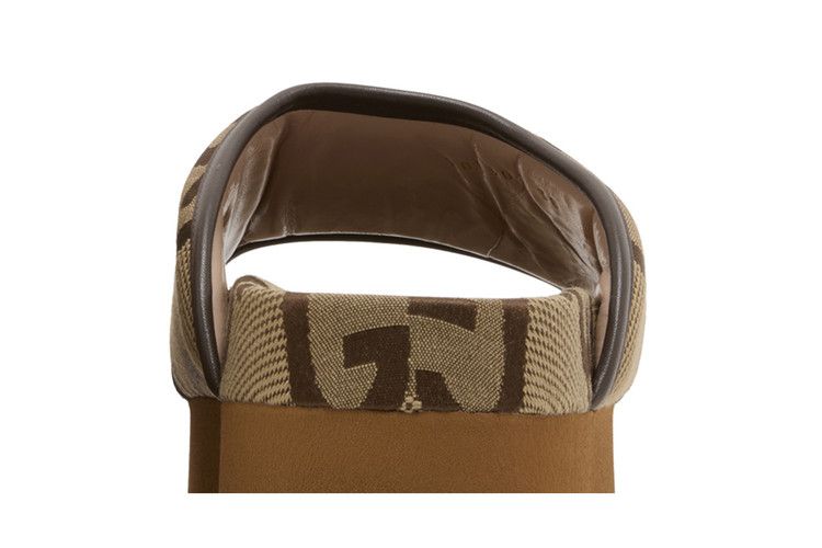 Gucci Jumbo GG Platform Slide Camel Ebony Monogram (Women's)