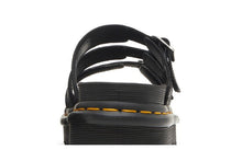 Load image into Gallery viewer, Dr. Martens Blaire Leather Slide Black Hydro (Women's)