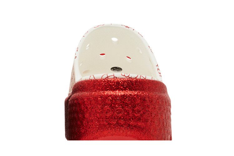 Crocs Stomp Slide Hello Kitty 50th Anniversary Red Glitter
