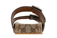 Load image into Gallery viewer, Gucci Strap Slide Sandal Beige Canvas