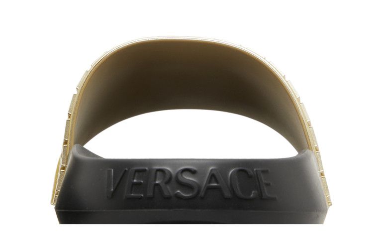 Versace Palazzo Medusa Pool Slide Gold Black