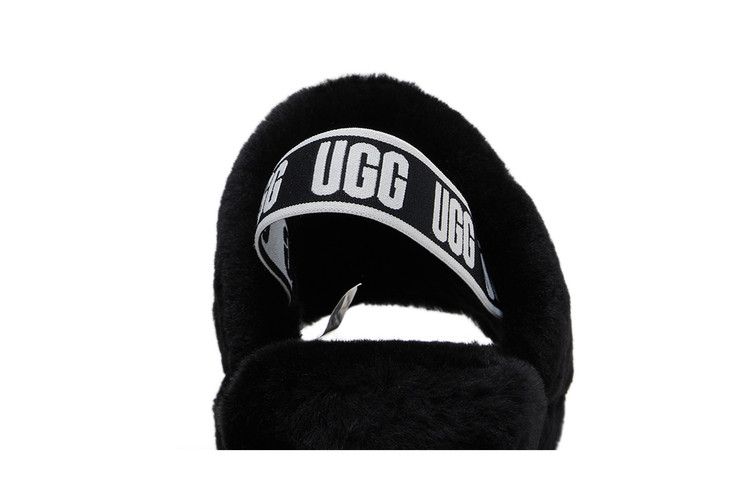 UGG Fluff Yeah Slide Black (Kids)