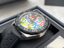 Load image into Gallery viewer, Tag Heuer Formula 1 Alec Monopoly Special Edition Black Rubber Strap Watch for Men - WAZ1119.FT8023
