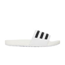 Load image into Gallery viewer, adidas Adilette Boost Slides White Black Stripes