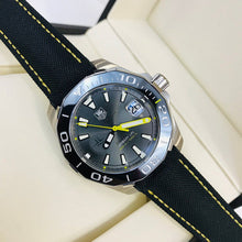 Load image into Gallery viewer, Tag Heuer Aquaracer Jeremy Lin Special Edition Grey Dial Black Nylon Strap Watch for Men - WAY211F.FC6362