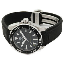 Load image into Gallery viewer, Tag Heuer Aquaracer Black Dial Black Rubber Strap Watch for Men - WAY111A.FT6151