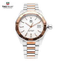 Load image into Gallery viewer, Tag Heuer Aquaracer Quartz White Dial Silver Strap Watch for Men - WAY1150.BD0911