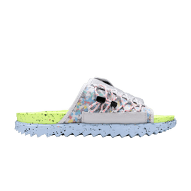 Nike Asuna Crater Slide Platinum Lint Volt Chambray Blue Black