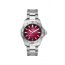 Load image into Gallery viewer, Tag Heuer Aquaracer Professional 200 Automatic Red Dial Silver Steel Strap Watch for Men - WBP2114.BA0627