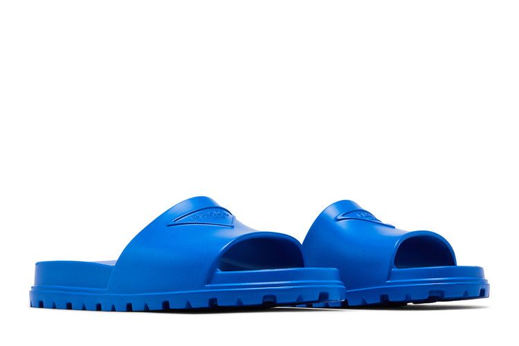 Prada Rubber Slides Light Blue