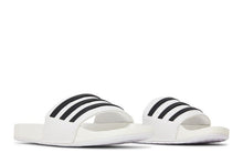 Load image into Gallery viewer, adidas Adilette Boost Slides White Black Stripes