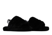 Load image into Gallery viewer, UGG Fluff Yeah Slide Black (Kids)
