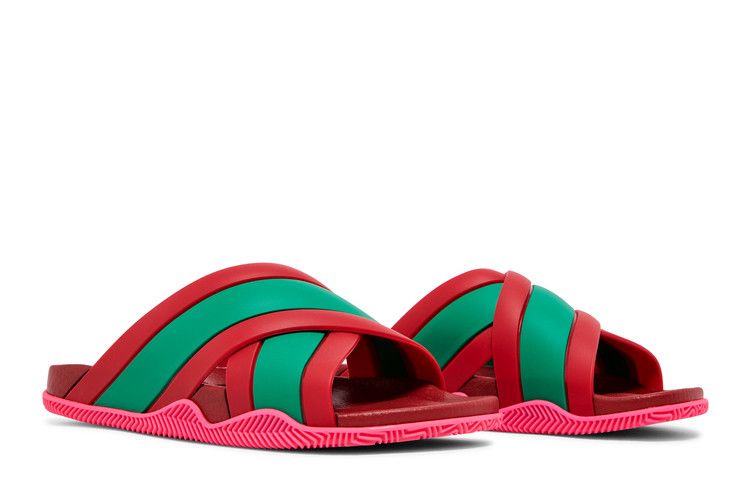 Gucci Web Slide Pink Rubber (Women's)