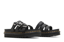 Load image into Gallery viewer, Dr. Martens Blaire Leather Slide Black Hydro (Women's)