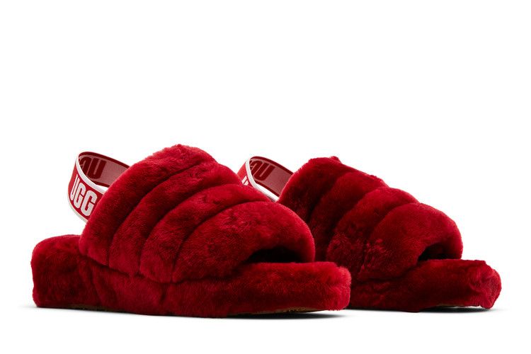 UGG Fluff Yeah Slide Ribbon Red (Women's)