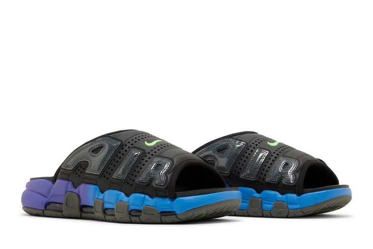 Nike Air More Uptempo Slide Blue Purple Gradient