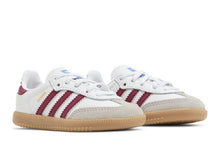 Load image into Gallery viewer, adidas Samba OG Cloud White Collegiate Burgundy Gum (TD)