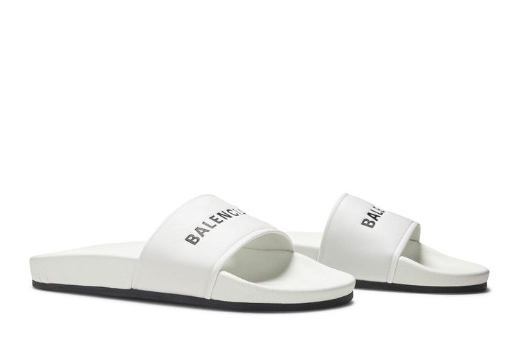 Balenciaga Pool Slide White Black (Women's)