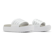 Load image into Gallery viewer, adidas Adilette Platform Slides Cloud White Zero Metalic Grey